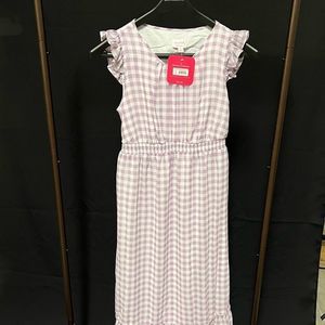 Pink plaid Maternity dress